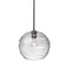 Besa Lighting Wave 10 Cord Pendant, Clear, Bronze Finish, 1x60W Incandescent 1TT-462761-BR - alternate 1